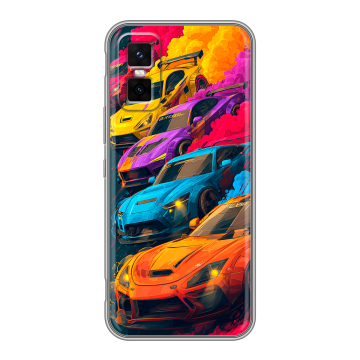 Силиконовый чехол на Infinix GT 30 Pro с принтом Тачки