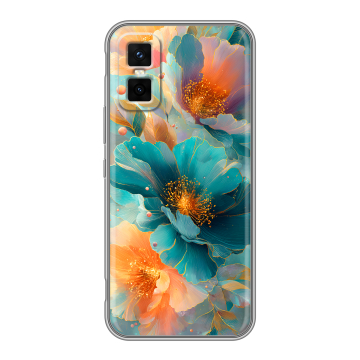 Силиконовый чехол на Infinix GT 30 Pro с принтом Цветы