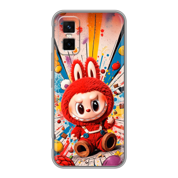 Силиконовый чехол на Infinix GT 30 Pro с принтом Labubu Лабубу