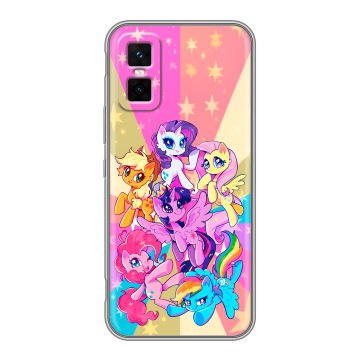 Силиконовый чехол на Infinix GT 30 Pro с принтом My little pony Дружба чудо