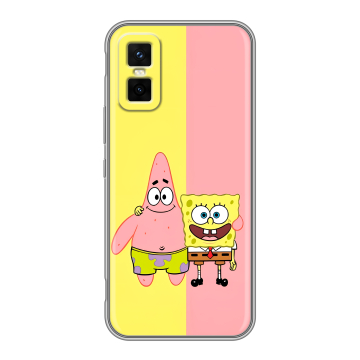 Силиконовый чехол на Infinix GT 30 Pro с принтом Спанч боб Спанчбоб