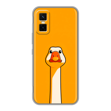 Силиконовый чехол на Infinix GT 30 Pro с принтом Смешная утка