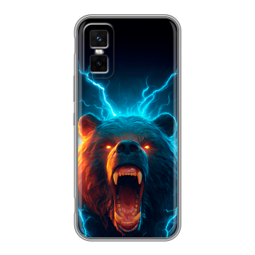 Силиконовый чехол на Infinix GT 30 Pro с принтом Медведь