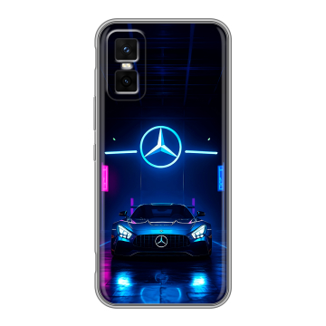 Силиконовый чехол на Infinix GT 30 Pro с принтом Mercedes Мерседес