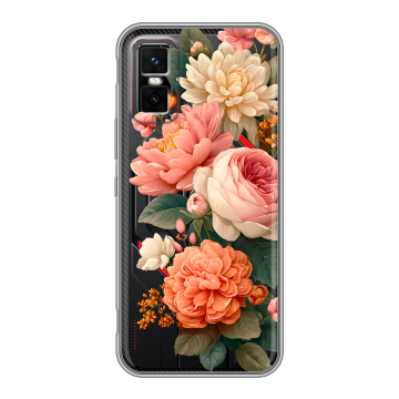 Силиконовый чехол на Infinix GT 30 Pro с принтом цветы