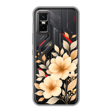 Силиконовый чехол на Infinix GT 30 Pro с принтом для девушки