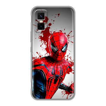 Силиконовый чехол на Infinix GT 30 Pro с принтом Spiderman Человек паук