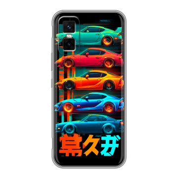 Силиконовый чехол на Infinix GT 30 Pro с принтом машины тачки