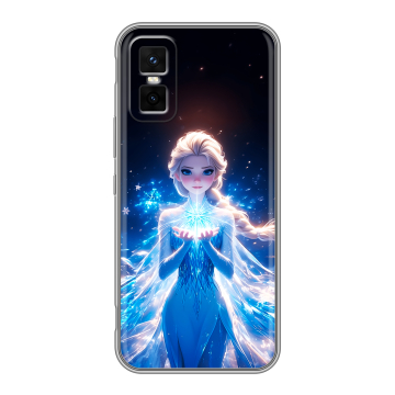 Силиконовый чехол на Infinix GT 30 Pro с принтом Холодное сердце Frozen