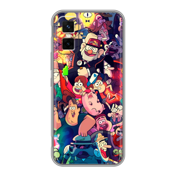 Силиконовый чехол на Infinix GT 30 Pro с принтом Gravity Falls Гравити Фолз
