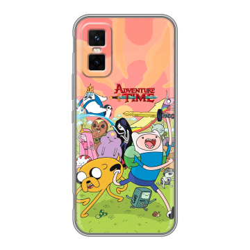 Силиконовый чехол на Infinix GT 30 Pro с принтом Adventure time Время приключений