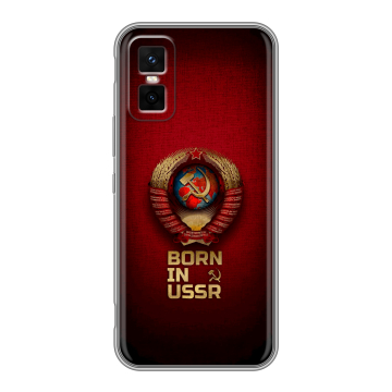 Силиконовый чехол на Infinix GT 30 Pro с принтом Флаг Герб СССР