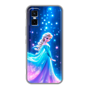 Силиконовый чехол на Infinix GT 30 Pro с принтом Холодное сердце Frozen