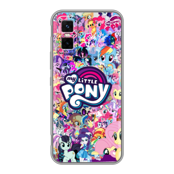 Силиконовый чехол на Infinix GT 30 Pro с принтом My little pony Дружба чудо