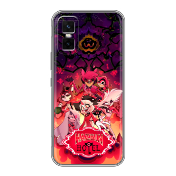 Силиконовый чехол на Infinix GT 30 Pro с принтом Hazbin Hotel Отель Хазбин