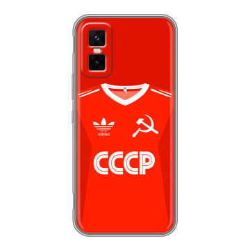 Силиконовый чехол на Infinix GT 30 Pro с принтом Флаг Герб СССР