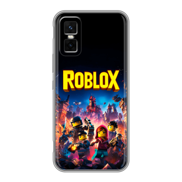 Силиконовый чехол на Infinix GT 30 Pro с принтом Roblox Роблокс