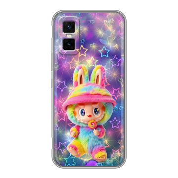 Силиконовый чехол на Infinix GT 30 Pro с принтом Labubu Лабубу