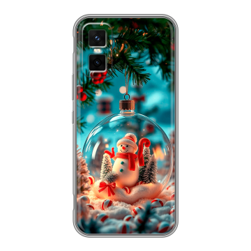 Силиконовый чехол на Infinix GT 30 Pro с принтом Новый год