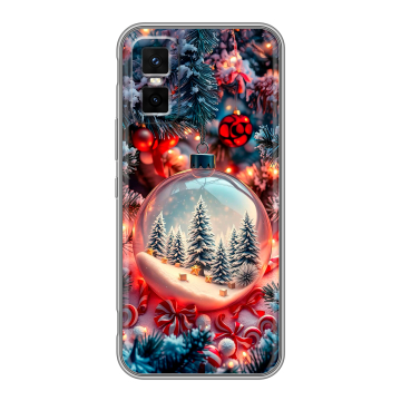 Силиконовый чехол на Infinix GT 30 Pro с принтом Новый год