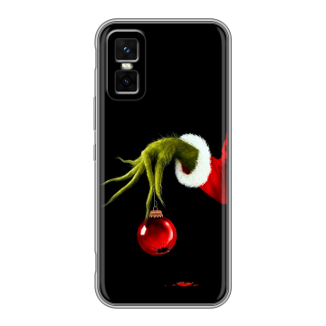 Силиконовый чехол на Infinix GT 30 Pro с принтом Новый год Гринч