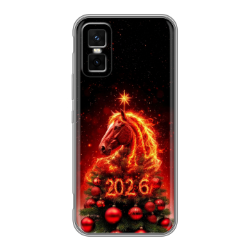 Силиконовый чехол на Infinix GT 30 Pro с принтом Новый год