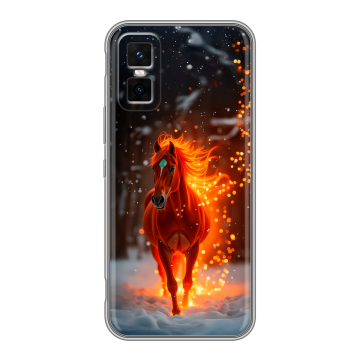 Силиконовый чехол на Infinix GT 30 Pro с принтом Новый год