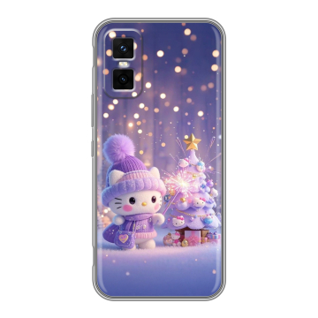 Силиконовый чехол на Infinix GT 30 Pro с принтом Новый год