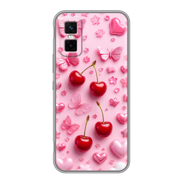 Силиконовый чехол на Infinix GT 30 Pro с принтом для девочек