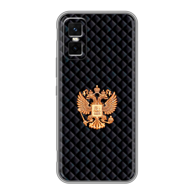 Силиконовый чехол на Infinix GT 30 Pro с принтом Герб России принт Силиконовый чехол на Infinix GT 30 Pro с принтом Герб России принт