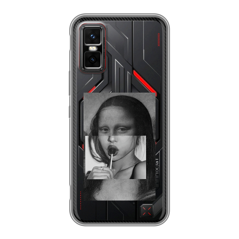 Силиконовый чехол на Infinix GT 30 Pro с принтом Мона Лиза Силиконовый чехол на Infinix GT 30 Pro с принтом Мона Лиза
