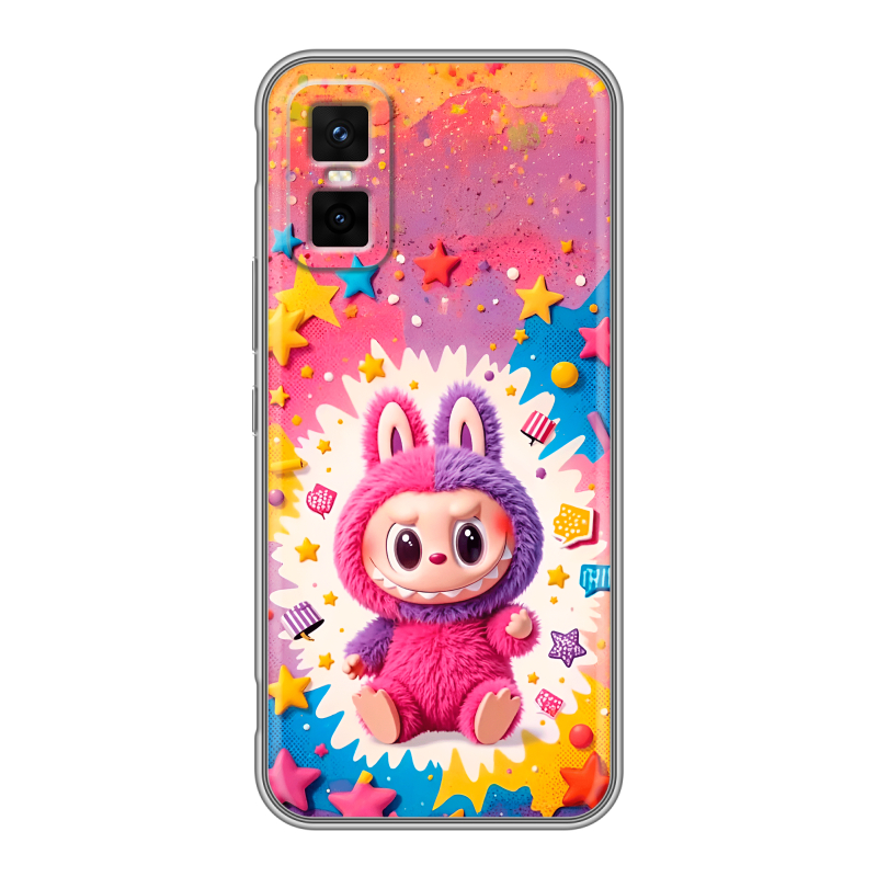 Силиконовый чехол на Infinix GT 30 Pro с принтом Labubu Лабубу Силиконовый чехол на Infinix GT 30 Pro с принтом Labubu Лабубу