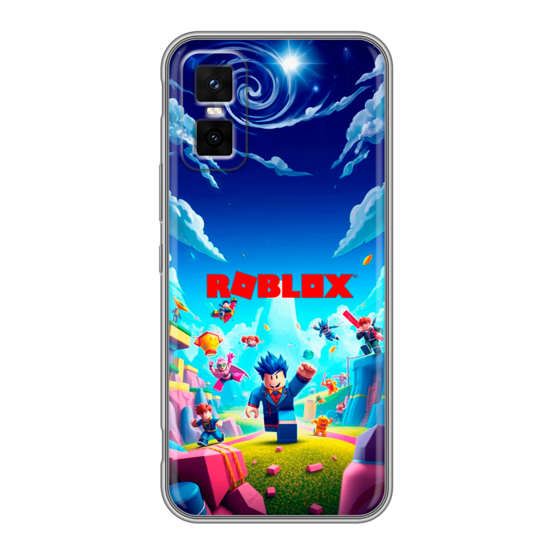 Силиконовый чехол на Infinix GT 30 Pro с принтом Roblox Роблокс Силиконовый чехол на Infinix GT 30 Pro с принтом Roblox Роблокс