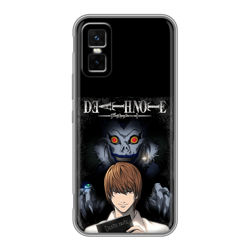 Силиконовый чехол на Infinix GT 30 Pro с принтом Death note Тетрадь смерти Силиконовый чехол на Infinix GT 30 Pro с принтом Death note Тетрадь смерти