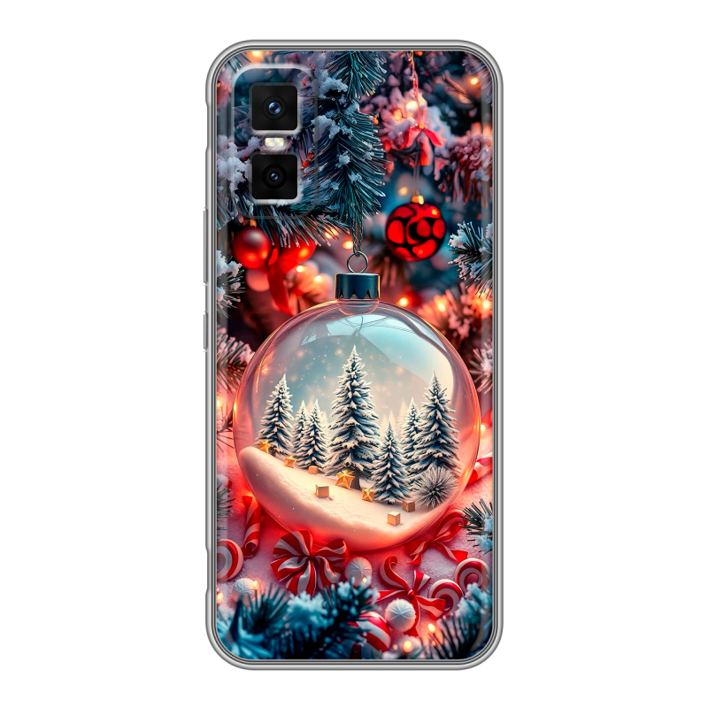 Силиконовый чехол на Infinix GT 30 Pro с принтом Новый год Силиконовый чехол на Infinix GT 30 Pro с принтом Новый год