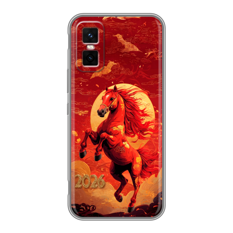 Силиконовый чехол на Infinix GT 30 Pro с принтом Новый год Силиконовый чехол на Infinix GT 30 Pro с принтом Новый год