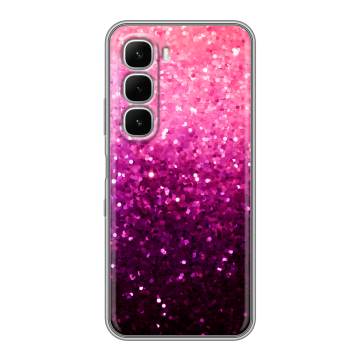 Силиконовый чехол на Infinix Hot 60i с принтом Блестки