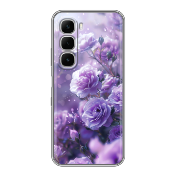 Силиконовый чехол на Infinix Hot 60i с принтом Розы цветы
