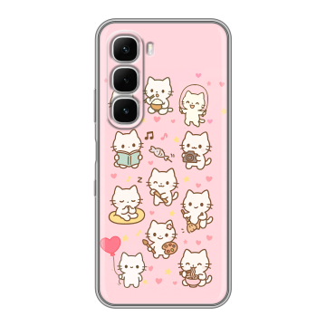 Силиконовый чехол на Infinix Hot 60i с принтом Hello Kitty Хелоу Кити