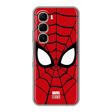 Силиконовый чехол на Infinix Hot 60i с принтом человек паук spiderman