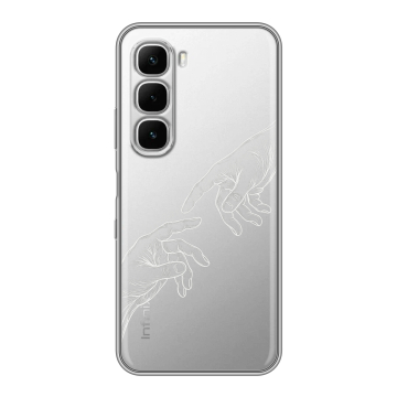 Силиконовый чехол на Infinix Hot 60i с принтом Сотворение мира
