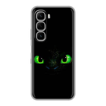 Силиконовый чехол на Infinix Hot 60i с принтом Как приручить дракона
