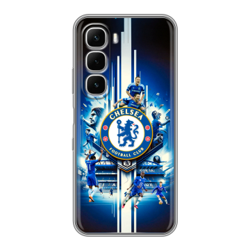 Силиконовый чехол на Infinix Hot 60i с принтом Chelsea Челси
