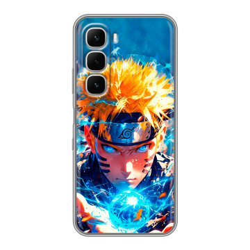 Силиконовый чехол на Infinix Hot 60i с принтом Аниме Наруто Naruto
