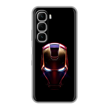 Силиконовый чехол на Infinix Hot 60i с принтом IronMan Железный человек