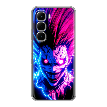 Силиконовый чехол на Infinix Hot 60i с принтом Death note Тетрадь смерти