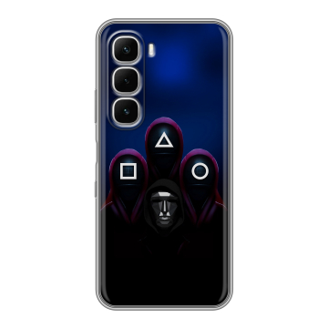 Силиконовый чехол на Infinix Hot 60i с принтом Игра Кальмара