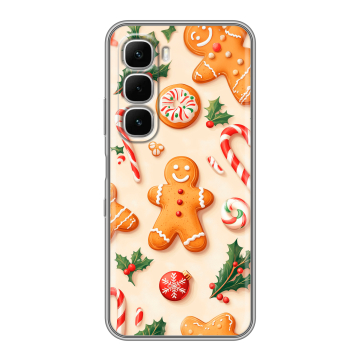 Силиконовый чехол на Infinix Hot 60i с принтом Новый год