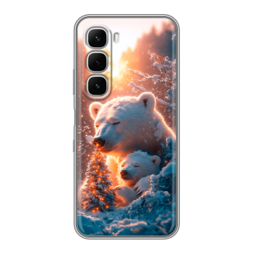 Силиконовый чехол на Infinix Hot 60i с принтом Новый год