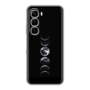 Силиконовый чехол на Infinix Hot 60i с принтом женский